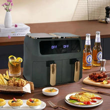 Load image into Gallery viewer, Black & Copper Air Fryer | Dual Zone | 8L | 2800W