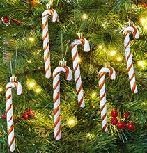 Load image into Gallery viewer, Beautiful Copper & White Candy Canes | Christmas Decorations