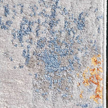 Load image into Gallery viewer, Designer Runner Rug | Copper, Silver, Grey, Blue