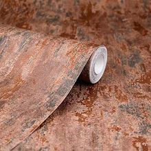 Load image into Gallery viewer, YöL | Havana Copper Distressed Industrial Metallic Wallpaper