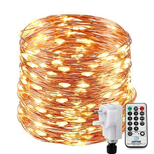 Load image into Gallery viewer, Copper Wire Fairy Lights | Plug In | 200 LED Warm White Christmas Tree Lights | Indoor/Outdoor