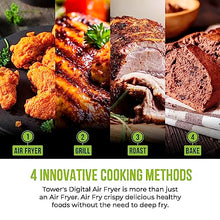 Load image into Gallery viewer, Tower | Vortx Air Fryer With Digital Control Panel | 1700W | 6L | Grey & Copper | T17127GRY