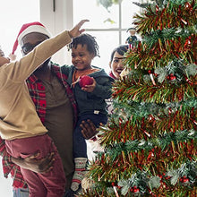 Load image into Gallery viewer, Metallic Copper Tinsel Garland For Christmas Tree | 12M