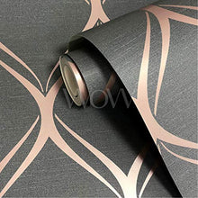 Load image into Gallery viewer, Copper & Charcoal | Clifton Wave | Wallpaper | World Of Wallpaper