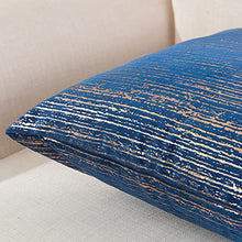 Load image into Gallery viewer, Pack Of 2 | 43cm x 43cm | Copper & Blue Cushion Covers
