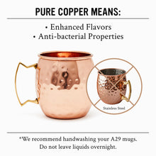 Load image into Gallery viewer, Pure Copper Mug | Hammered Finish