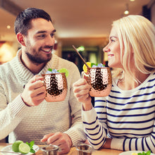 Load image into Gallery viewer, Copper Cup | Set Of 4 | Hammered Finish