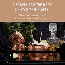 Load image into Gallery viewer, Set Of 4 Copper Cups | Hammered Finish | Pure Copper