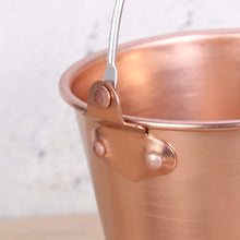 Load image into Gallery viewer, Healeved Copper Ice Bucket Steel Container Steel Ice Bucket Wine Bucket Ice Bucket Ice Holder Beverage Cooler Bucket Drink Containers with Ice Tong for Home Bar KTV Weddings Party Stainless
