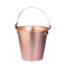 Load image into Gallery viewer, Healeved Copper Ice Bucket Steel Container Steel Ice Bucket Wine Bucket Ice Bucket Ice Holder Beverage Cooler Bucket Drink Containers with Ice Tong for Home Bar KTV Weddings Party Stainless
