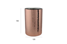 Load image into Gallery viewer, apollo THE HOUSEWARES BRAND - Double Walled Wine Champagne Prosecco Beer Spirits Bottle Cooler - Stainless Steel Inner - Size 18.5x12cm - Polished Copper Outer
