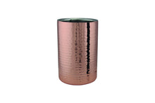 Load image into Gallery viewer, apollo THE HOUSEWARES BRAND - Double Walled Wine Champagne Prosecco Beer Spirits Bottle Cooler - Stainless Steel Inner - Size 18.5x12cm - Polished Copper Outer
