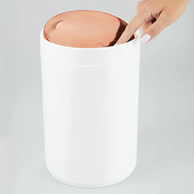 Load image into Gallery viewer, Copper &amp; White Swing Lid Bathroom Bin 
