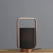 Load image into Gallery viewer, Copper &amp; Black Table Lamp | Metal Lantern | MiniSun
