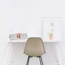 Load image into Gallery viewer, Digital Retro Style Copper &amp; Grey Flipping Clock
