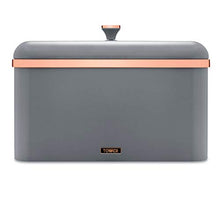 Load image into Gallery viewer, Bread Bin | Grey &amp; Copper / Rose-Gold | Tower 
