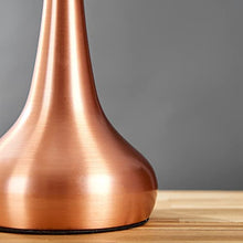 Load image into Gallery viewer, Brushed Copper Bedside Table Lamp
