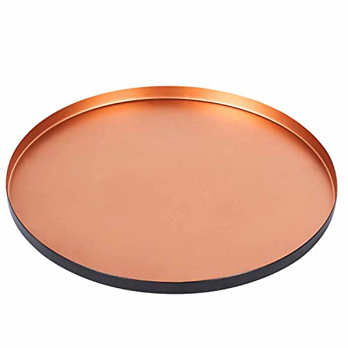 Large Copper Round Tray Bowl | 25cm | Moroccan