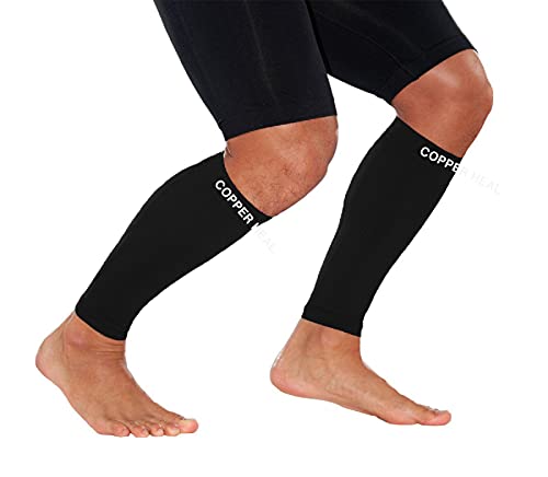 Copper Heal | Calf Copper Compression Sleeves | Health & Fitness 