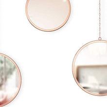 Load image into Gallery viewer, Round Set Of 3 Copper Mirrors | Wall Decoration
