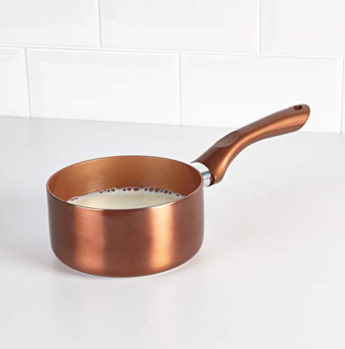 6 PCS URBN-CHEF Ceramic Copper Induction Cooking Pots Lid Saucepans  Cookware Set 5056333836453 