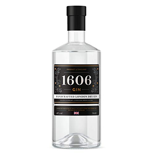 1606 Gin - Handcrafted London Dry Gin - 70cl, 40% ABV - Copper Pot Distilled in Small Batches
