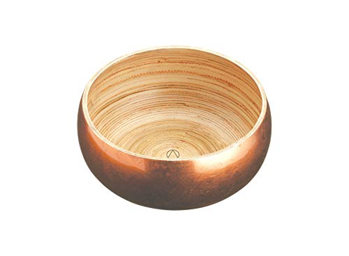 Artesà | Bamboo Serving Bowl With Copper Finish | 17cm
