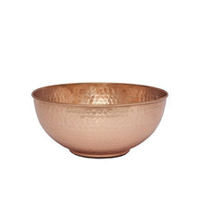 Load image into Gallery viewer, Pure Copper Mixing Bowl With Hammered Finish | Medium | GoCraft
