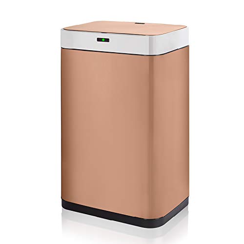 75 Litre Square Sensor Kitchen Bin | Copper | Tower