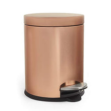 Load image into Gallery viewer, Copper/Rose Gold Pedal Bin With Lid | 5L | Bathroom Bin
