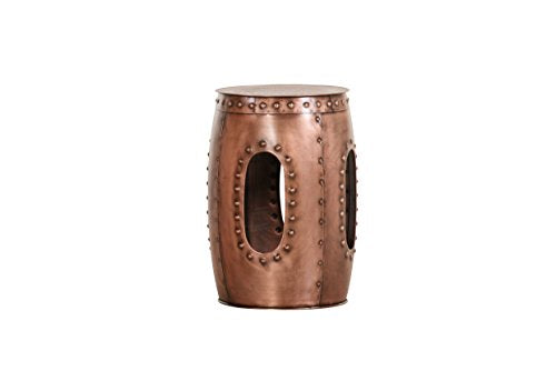 Copper Metal Side Table | 29 x 29 x 46 cm 