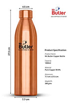 Load image into Gallery viewer, Pure Copper Water Bottle | Mr Butler 
