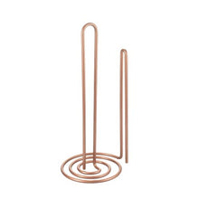 Load image into Gallery viewer, Metaltex | Copper Kitchen Roll Holder | Vertical Kitchen Roll Stand | 15 x 15 x 32 cm
