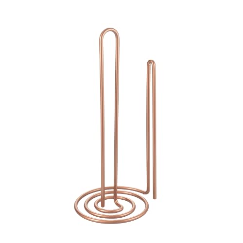Metaltex | Copper Kitchen Roll Holder | Vertical Kitchen Roll Stand | 15 x 15 x 32 cm