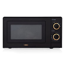 Load image into Gallery viewer, Tower | Black &amp; Rose Gold Copper | Microwave | 700W | 6 Power Levels | T24029RG
