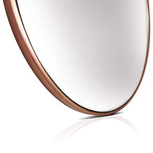 Load image into Gallery viewer, Rose Gold Copper Round Mirror 
