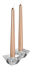 Load image into Gallery viewer, Hyoola Metallic Copper Taper Candles - 300 mm (12 Inch) Unscented Dripless Taper Candles - 10 Hour Burn Time - 12 Pack
