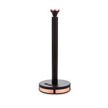 Load image into Gallery viewer, Tower | Kitchen Roll Holder | Black and Rose Gold/ Copper | Cavaletto Collection
