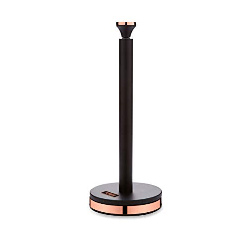Tower | Kitchen Roll Holder | Black and Rose Gold/ Copper | Cavaletto Collection