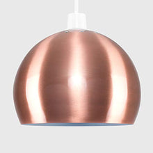 Load image into Gallery viewer, Copper Lamp Shade With White Inside
