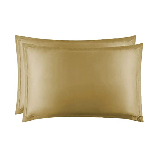 Copper Pillowcase For Fine Lines/Wrinkles Reduction & Hair Smoothing | Gold| 2 PCS