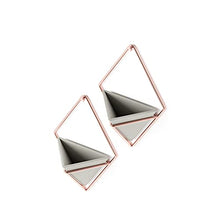 Load image into Gallery viewer, Set Of 2 Umbra Trigg Wall Decoration | Copper &amp; Ceramic
