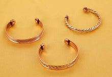 Load image into Gallery viewer, Men&#39;s Copper Bracelet | Set Of 3 
