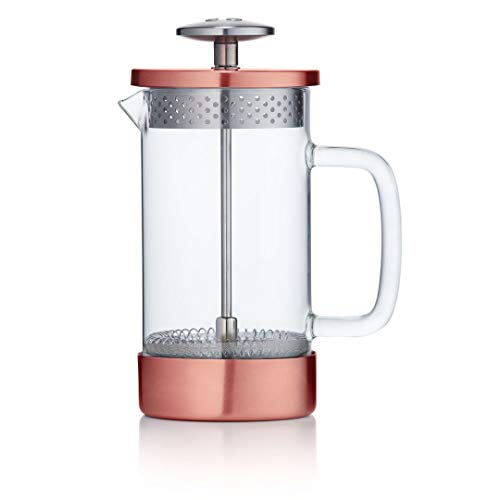 Barista & Co | French Press Cafetiere Coffee Maker | 3 Cup / 1 Mug / 350ml | Copper 