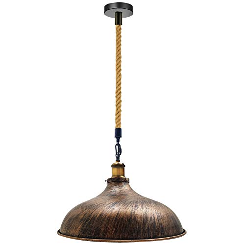 Vintage Retro Modern Ceiling Light | Brushed Copper | Pendant