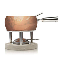 Load image into Gallery viewer, Cheese Fondue Set | Copper, Stainless Steel, Concrete | 29 x 21 x 20 cm | Boska
