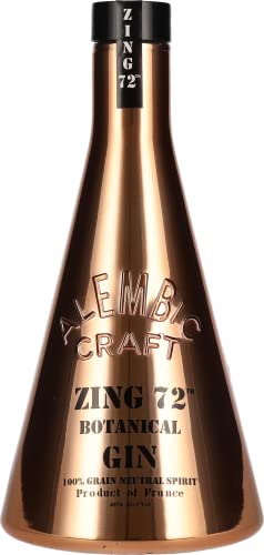 Zing 72 Botanical Gin - Award Winning Lightly Flavoured Gin - Gin Gifts - Make Delicious Gin Cocktails - 40% ABV - 70cl - Limited Edition Bottle