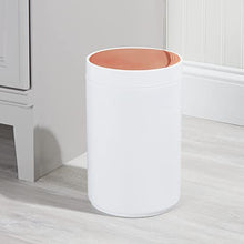 Load image into Gallery viewer, Copper &amp; White Swing Lid Small Bin 
