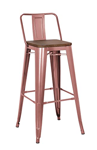Copper Bar Stools | Industrial | Vintage | Set of 2 – Copper Living