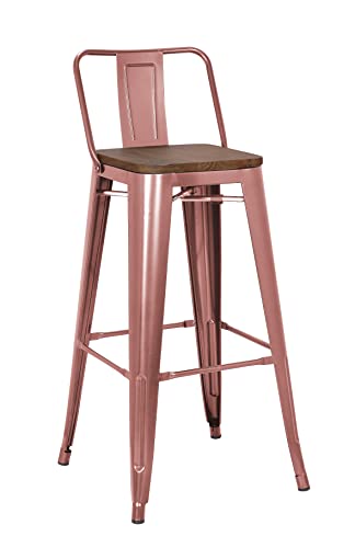 Industrial Copper Bar Stool 